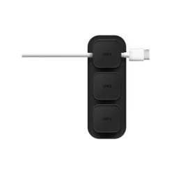 Uniq Pod Magnetic Cable Organizers And Base - Charcoal (Dark Grey)